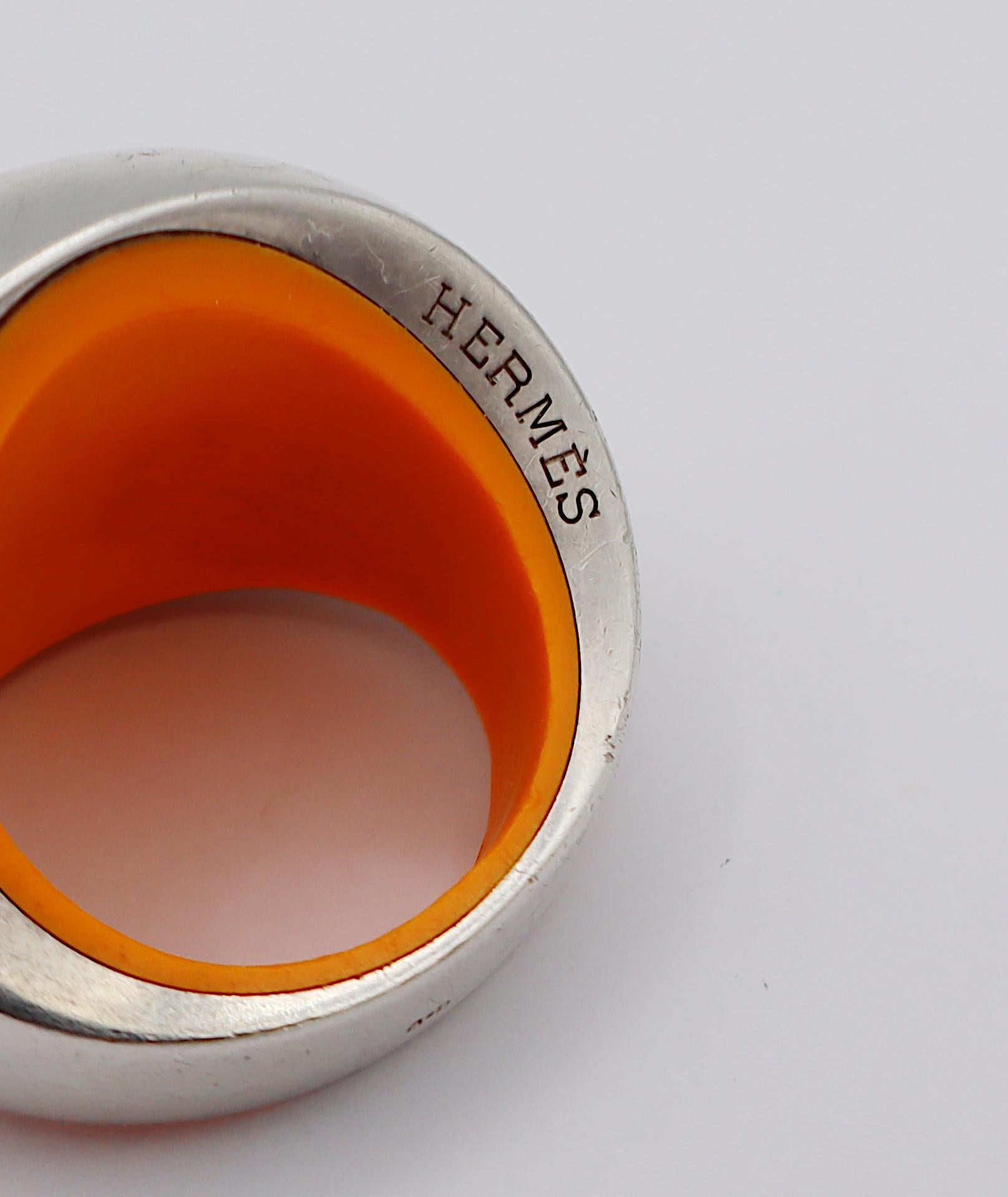 HERMES Anello Quark in argento sterling in vendita 4