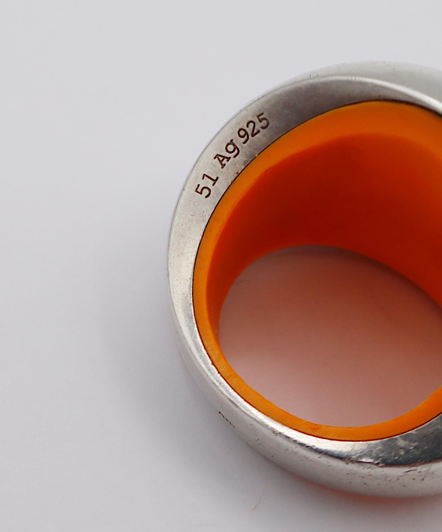 HERMES Anello Quark in argento sterling in vendita 5
