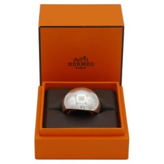 HERMES Sterling Silver Quark Ring