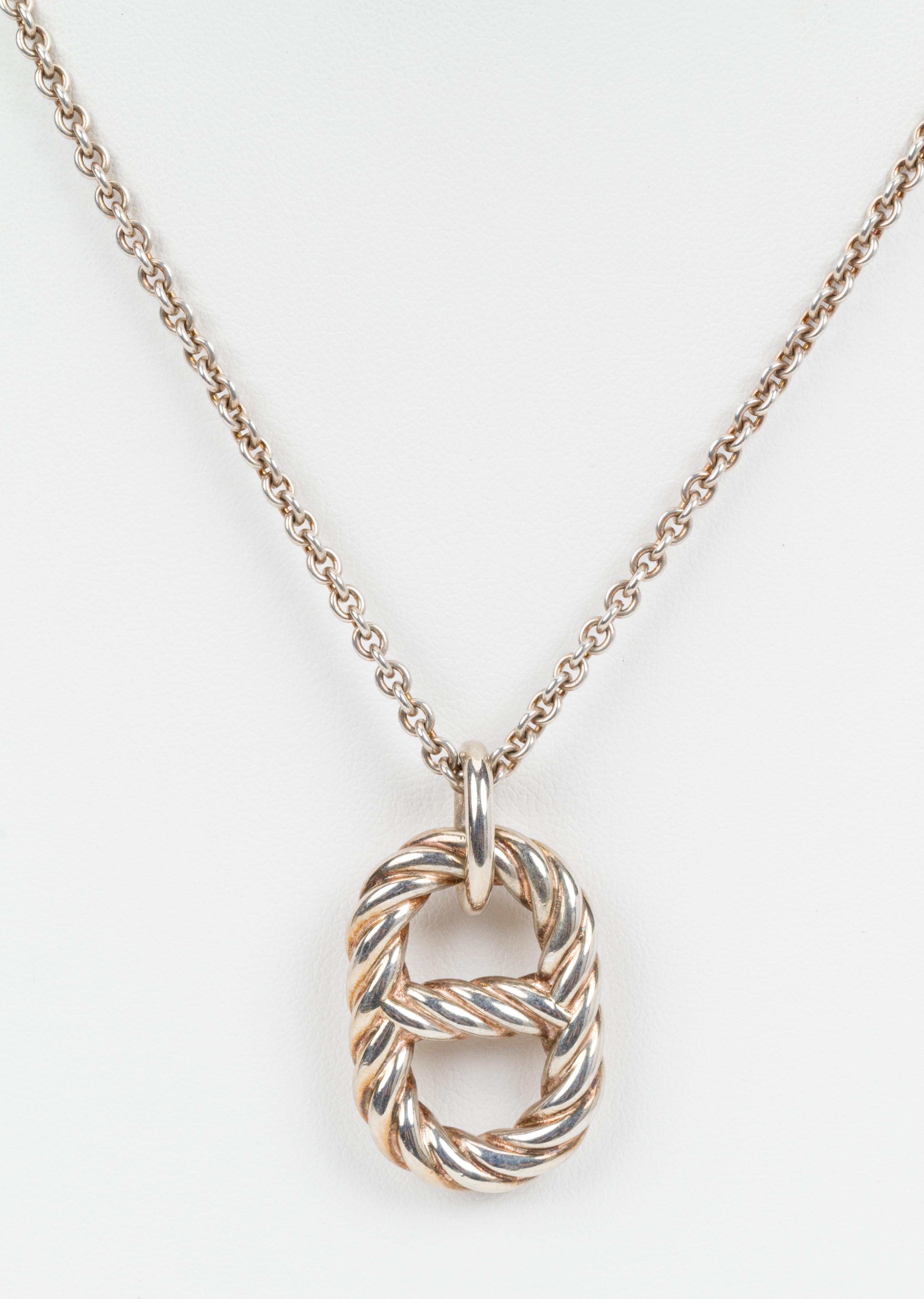 short chain necklace silver
