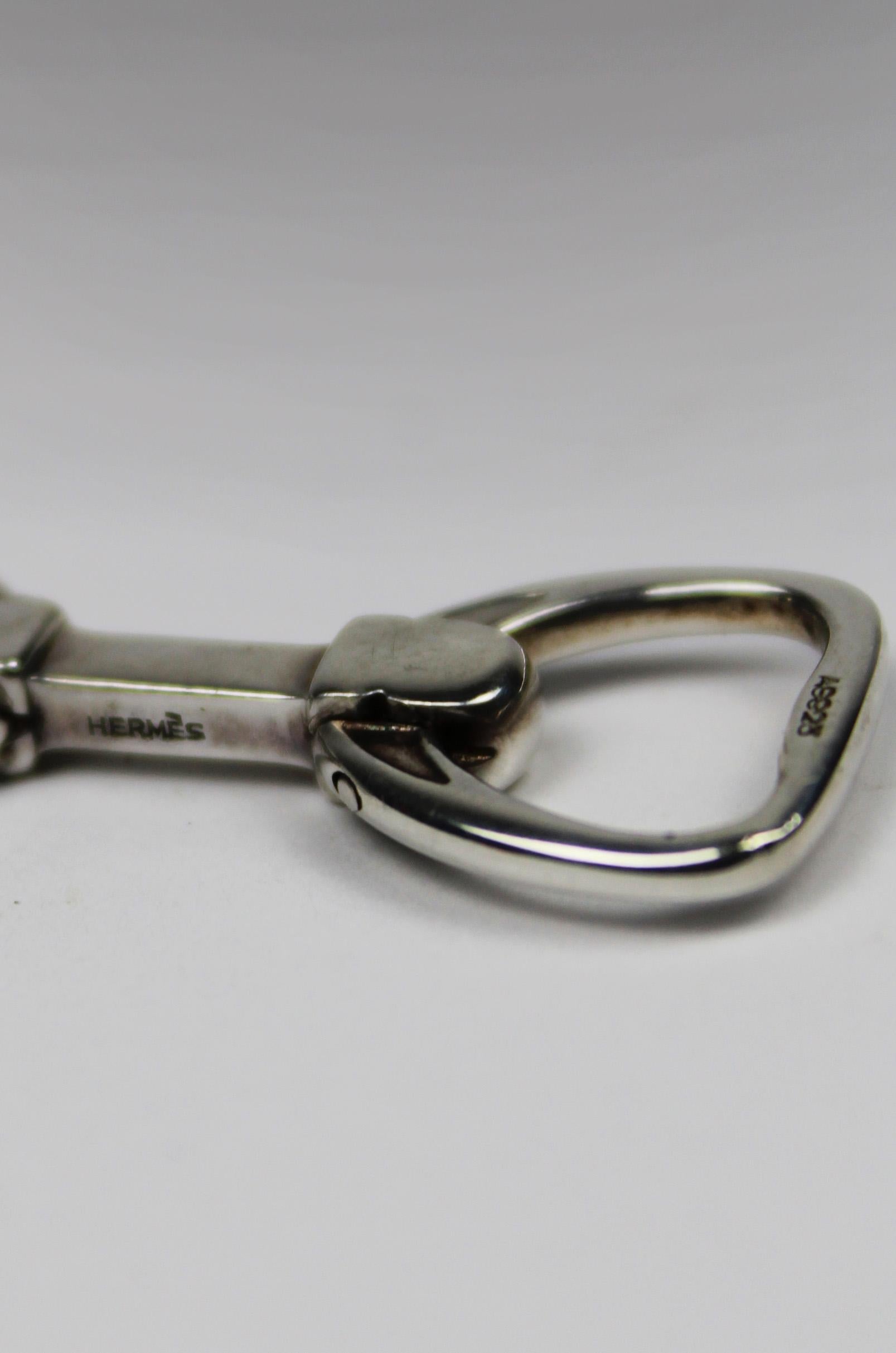 Argent Hermès Sterling Silver Stirrup Cufflinks Box Paris France 21th Century