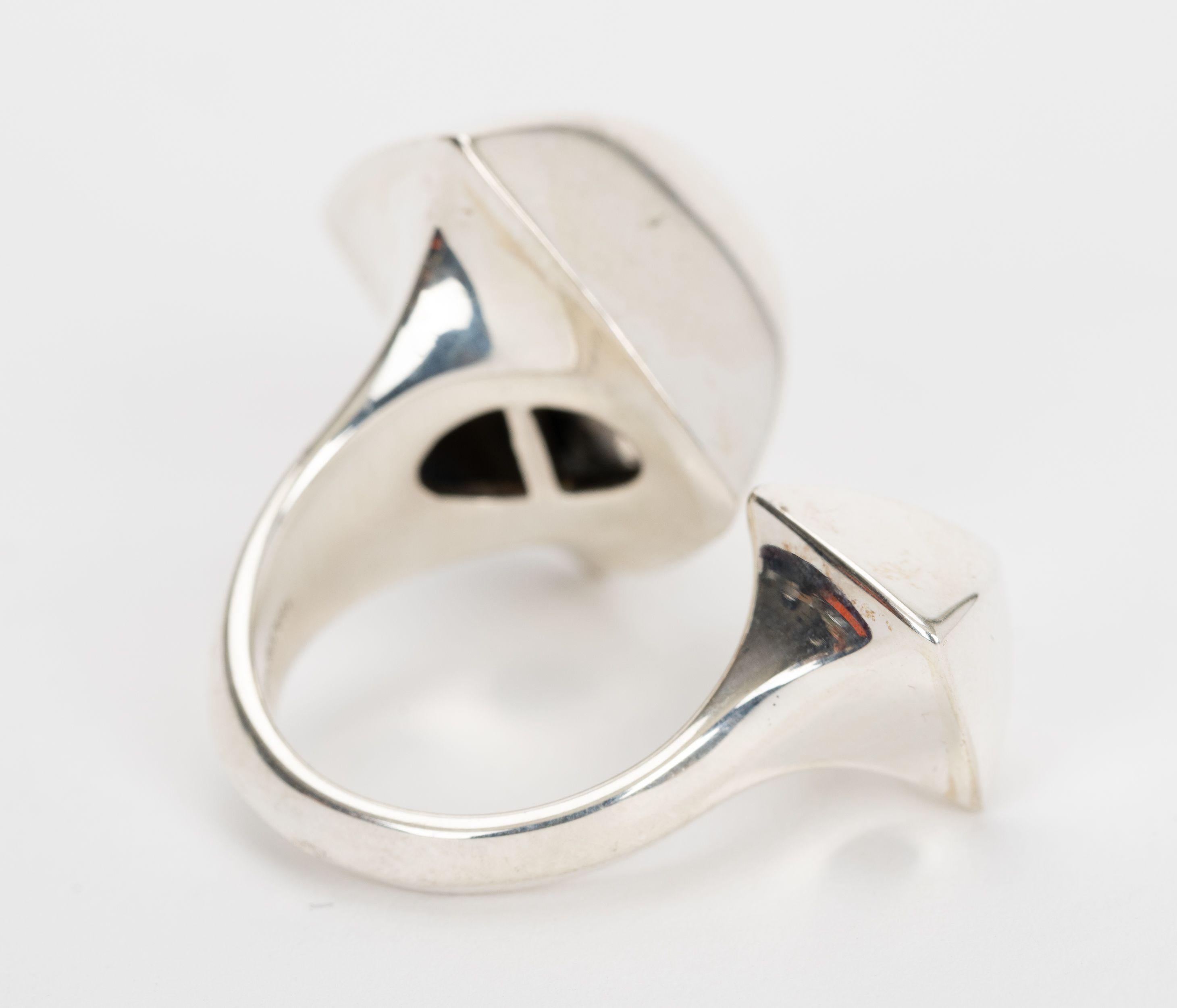 Hermès Sterling Sterling Ring Medor For Sale 2