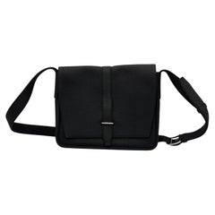 Hermes Steve Light Junior Messenger Bag Black Leather Shoulder Bag 2024