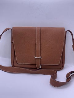 Hermes Steve Light Junior Messenger Bag Taurillon Clemence Leather