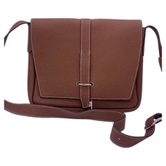 Hermes Steve Light Junior Messenger Bag Taurillon Clemence Leather