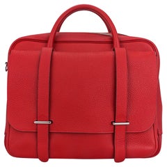 Hermes Steve Messenger 35 Bag Rouge Casaque Clemence Leather Palladium Hardware