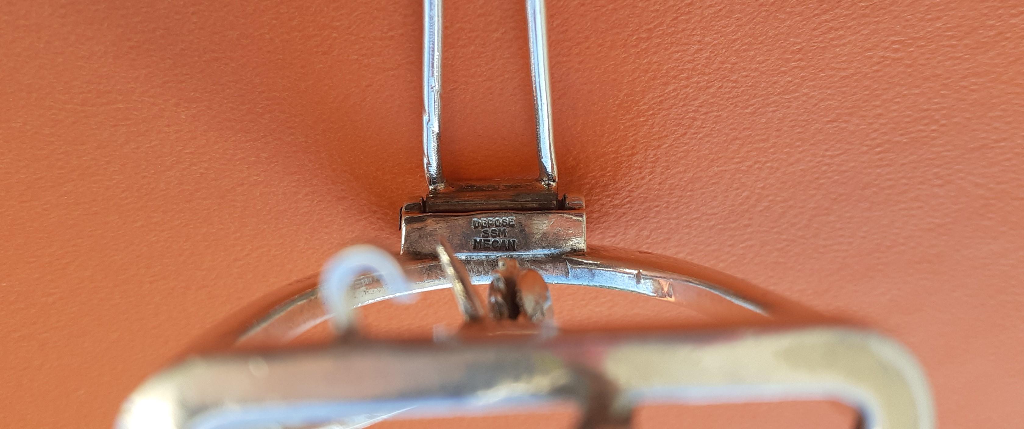 Hermès Stirrup and Spur Silver Brooch Equestrian Horse Texas For Sale 4