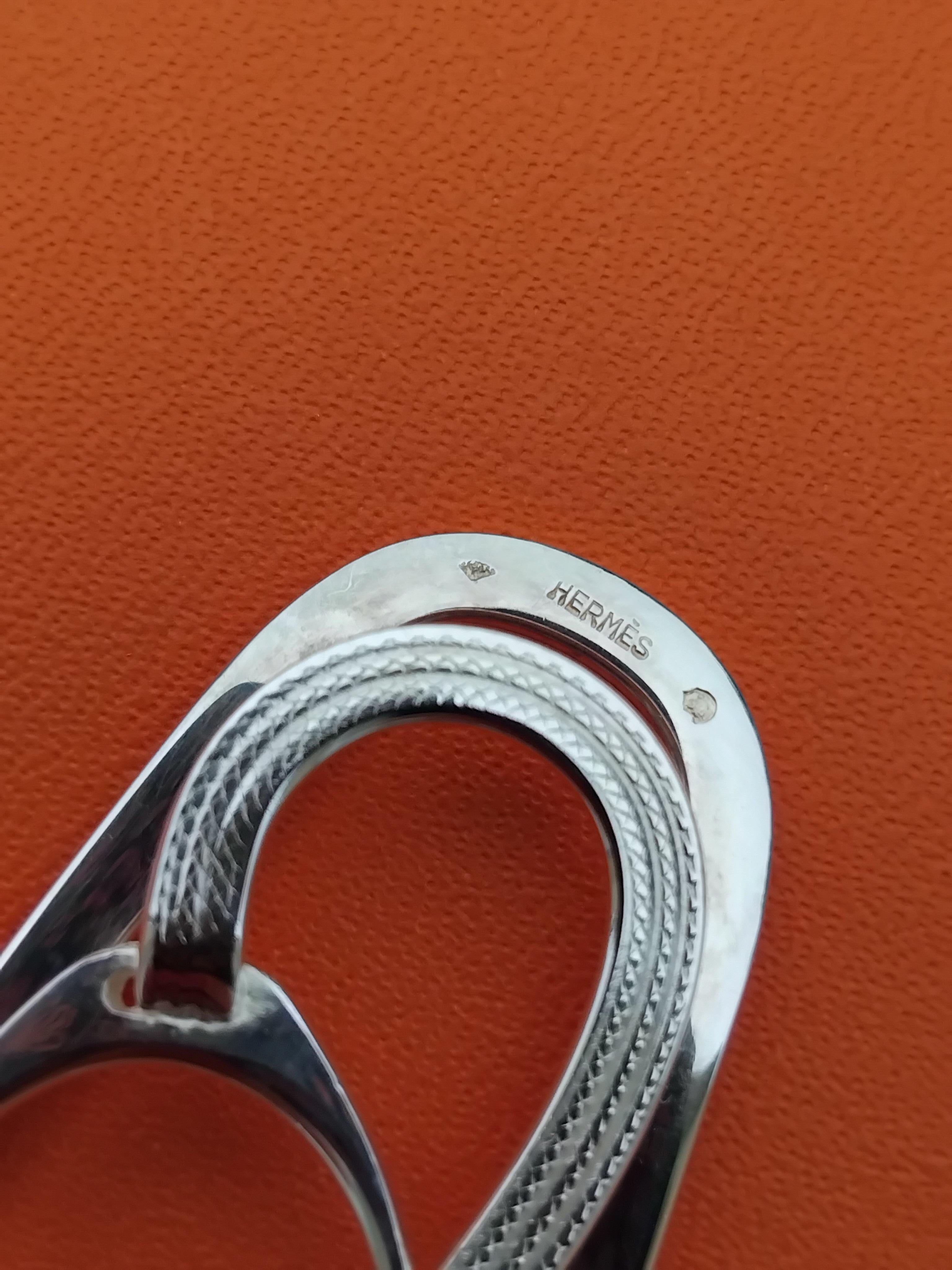 Hermès Stirrup Shaped Money Clip Silver Equestrian Horse Texas 4