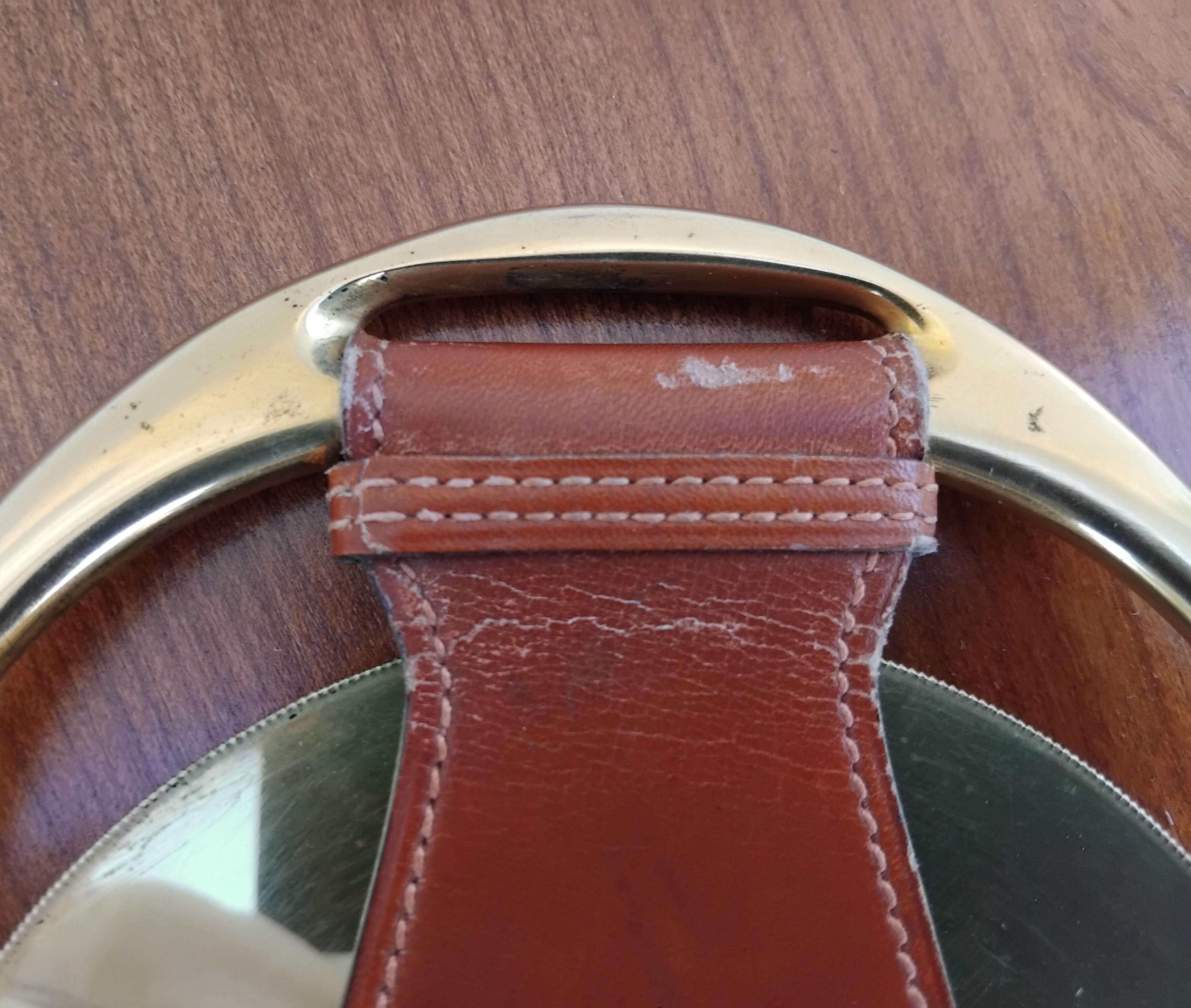 Hermès Calendario Perpetuo a forma di staffa Effemeridi in metallo e pelle 12