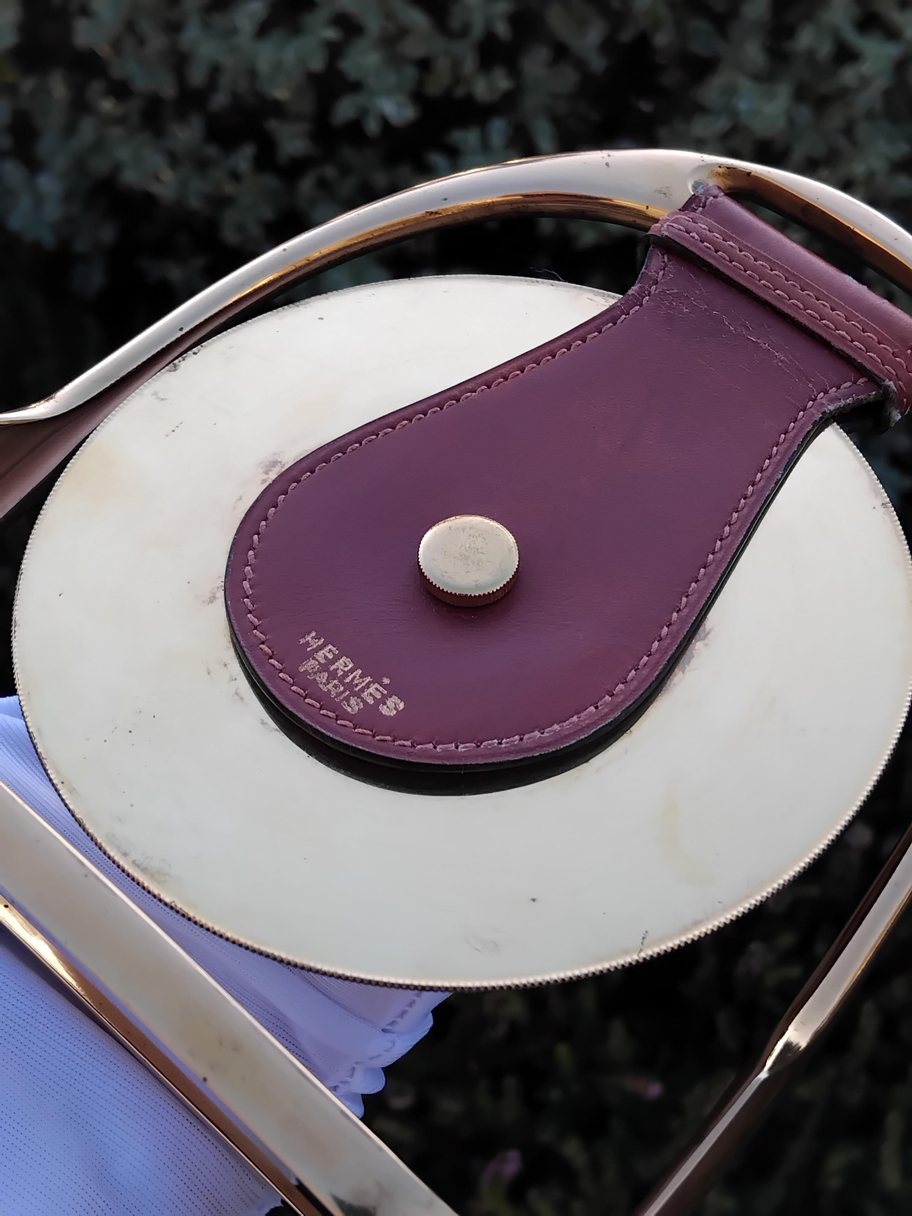 Hermès Calendario Perpetuo a forma di staffa Effemeridi in metallo e pelle 5