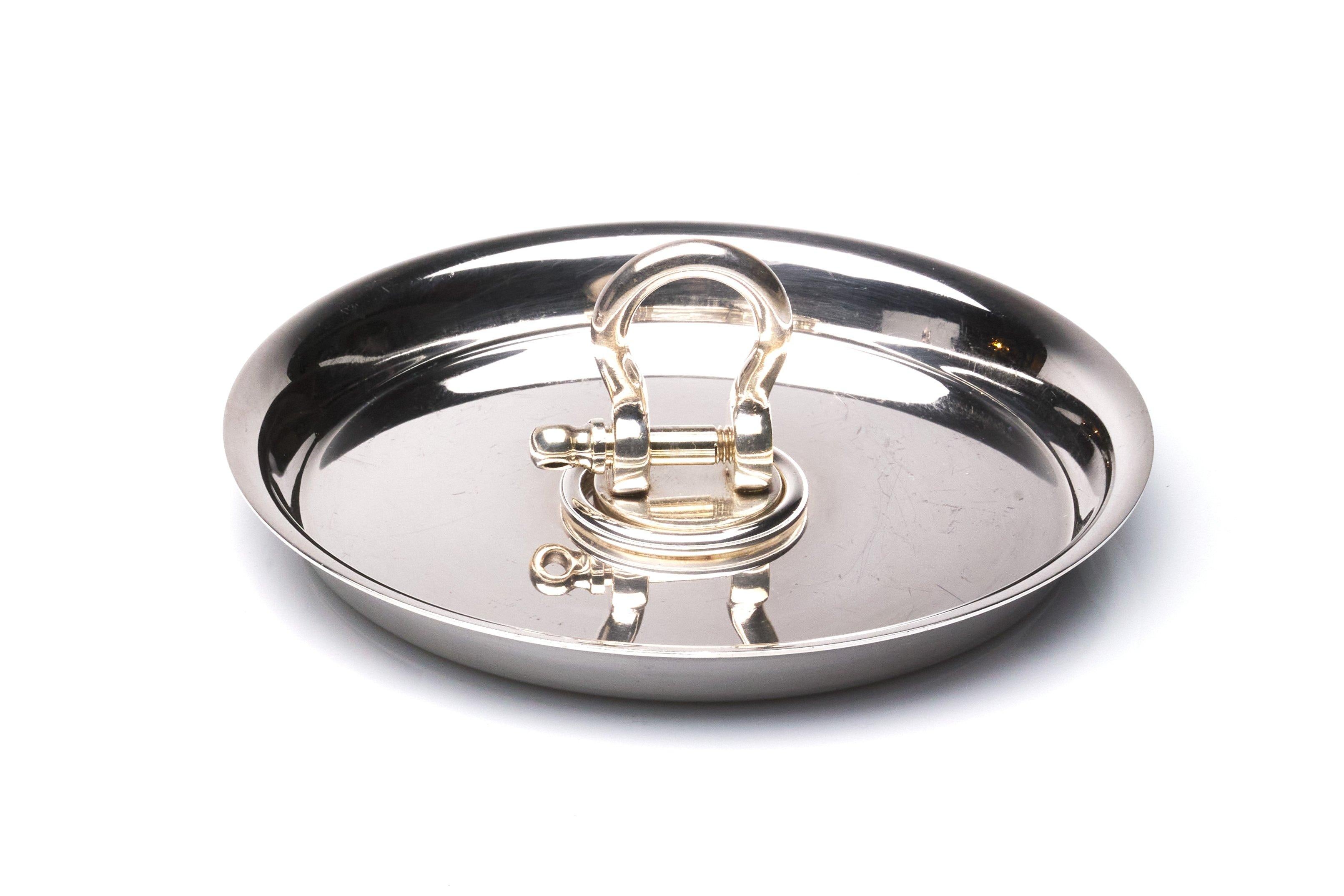 Modern Hermes Stirrup Tamper & Tray For Sale