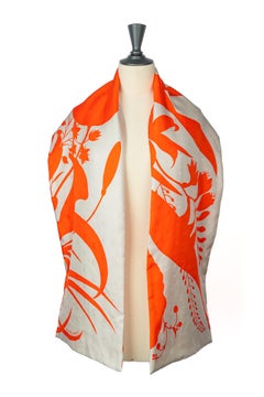 Hermes stole 'Bouquet final' by Katie Scott