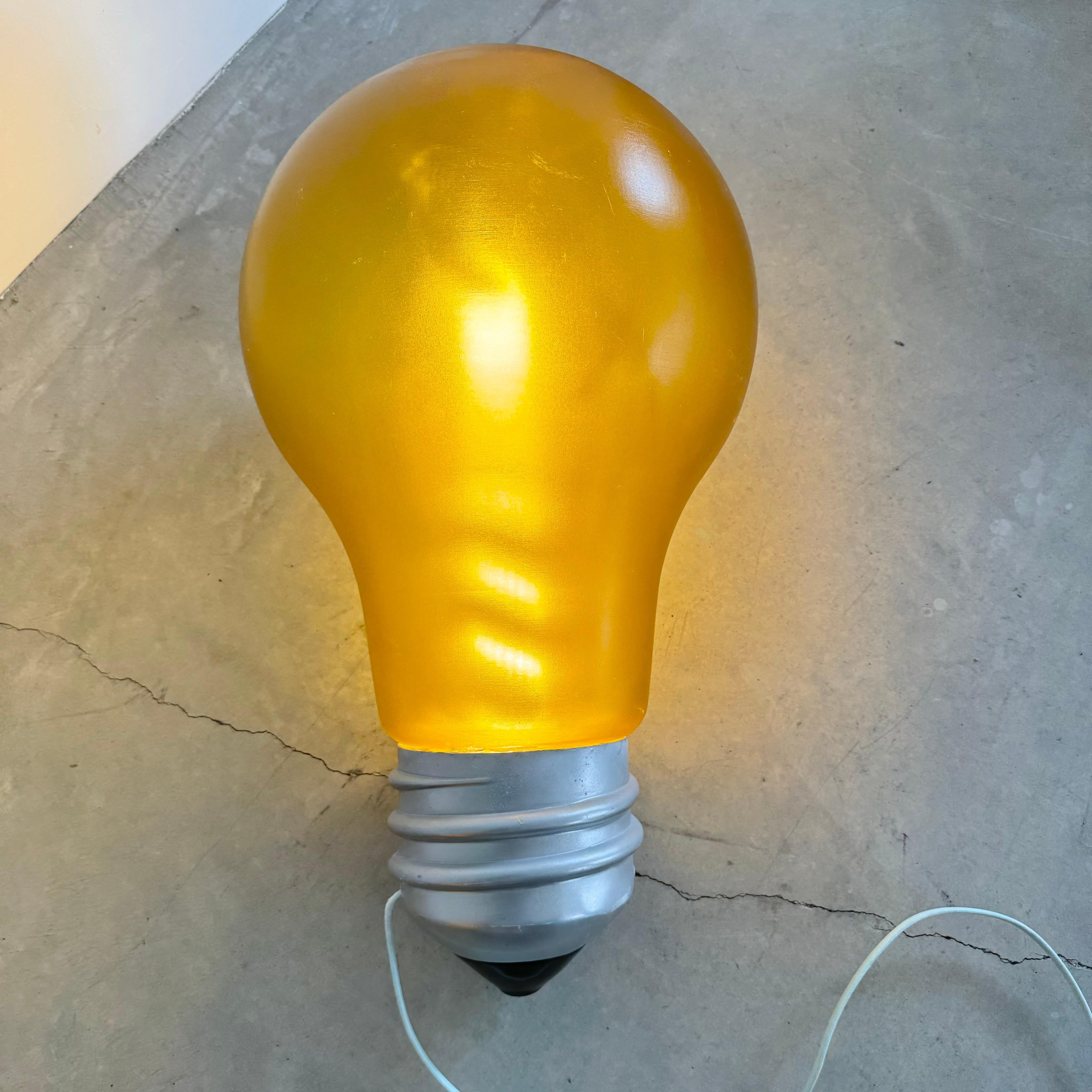 Plastic Hermés Store Display Oversized Lightbulb Lamp, 2000s USA For Sale