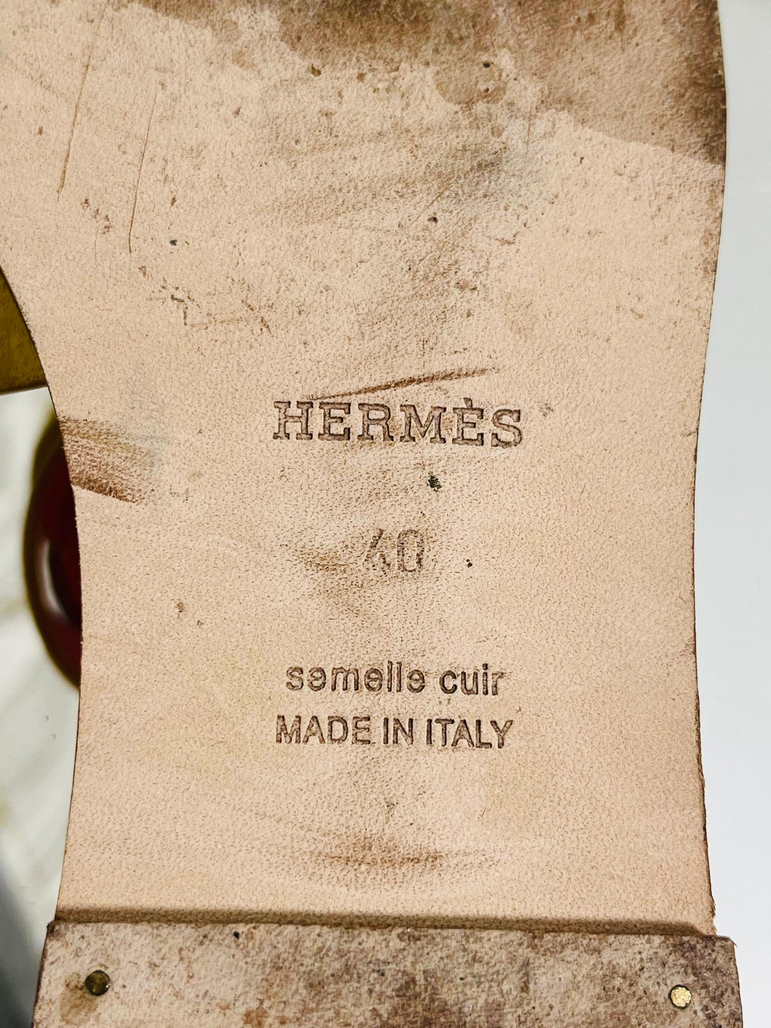 Hermes Suede Oran Sandals 3