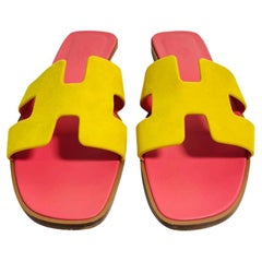 Hermes Sandalen Oran aus Wildleder