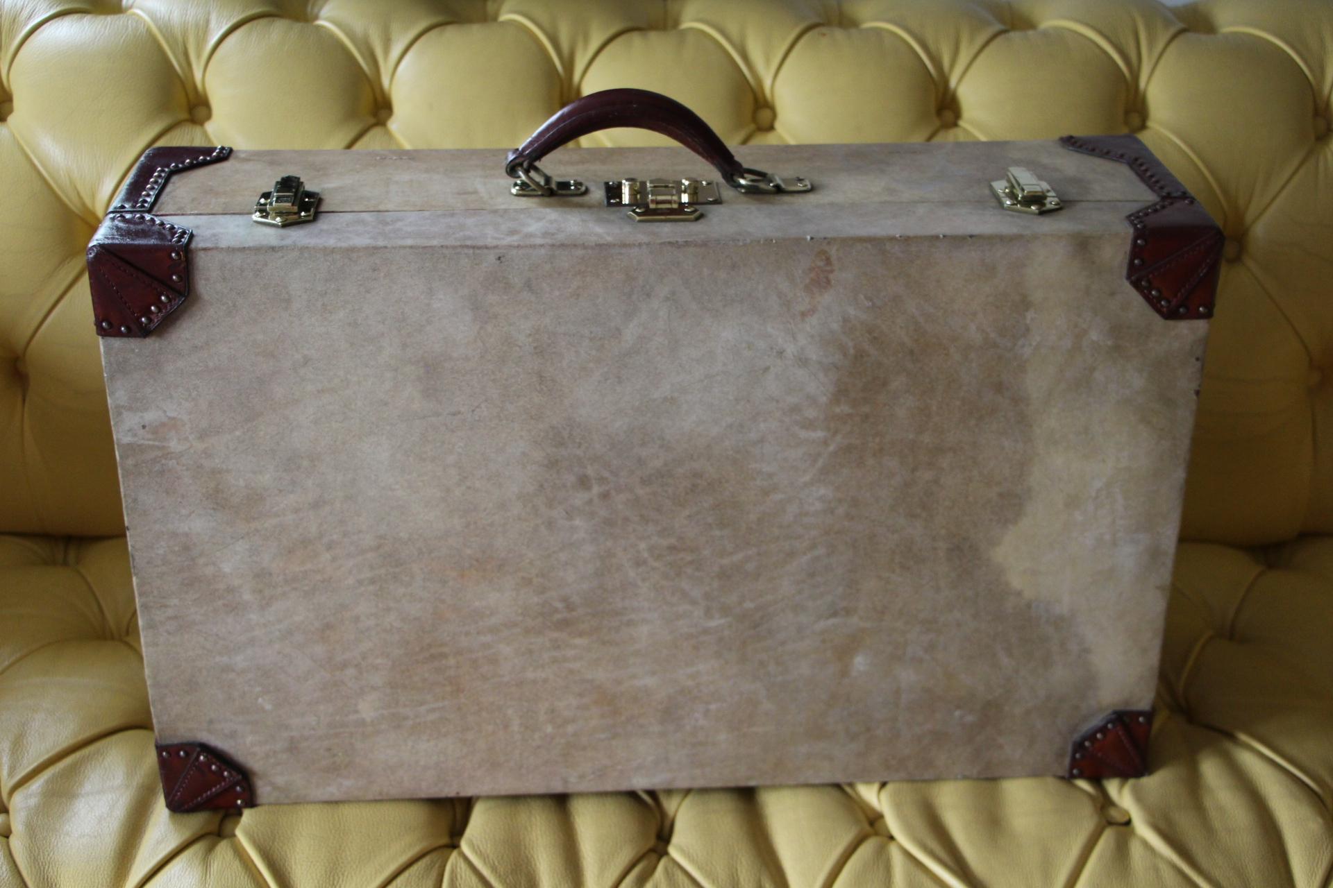Women's or Men's Hermès Suitcase in Vellum and Leather
