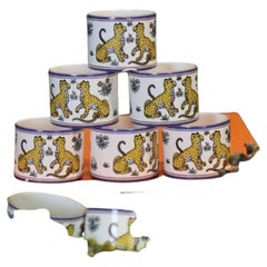 Hermes, Suite of 8 Napkin Rings