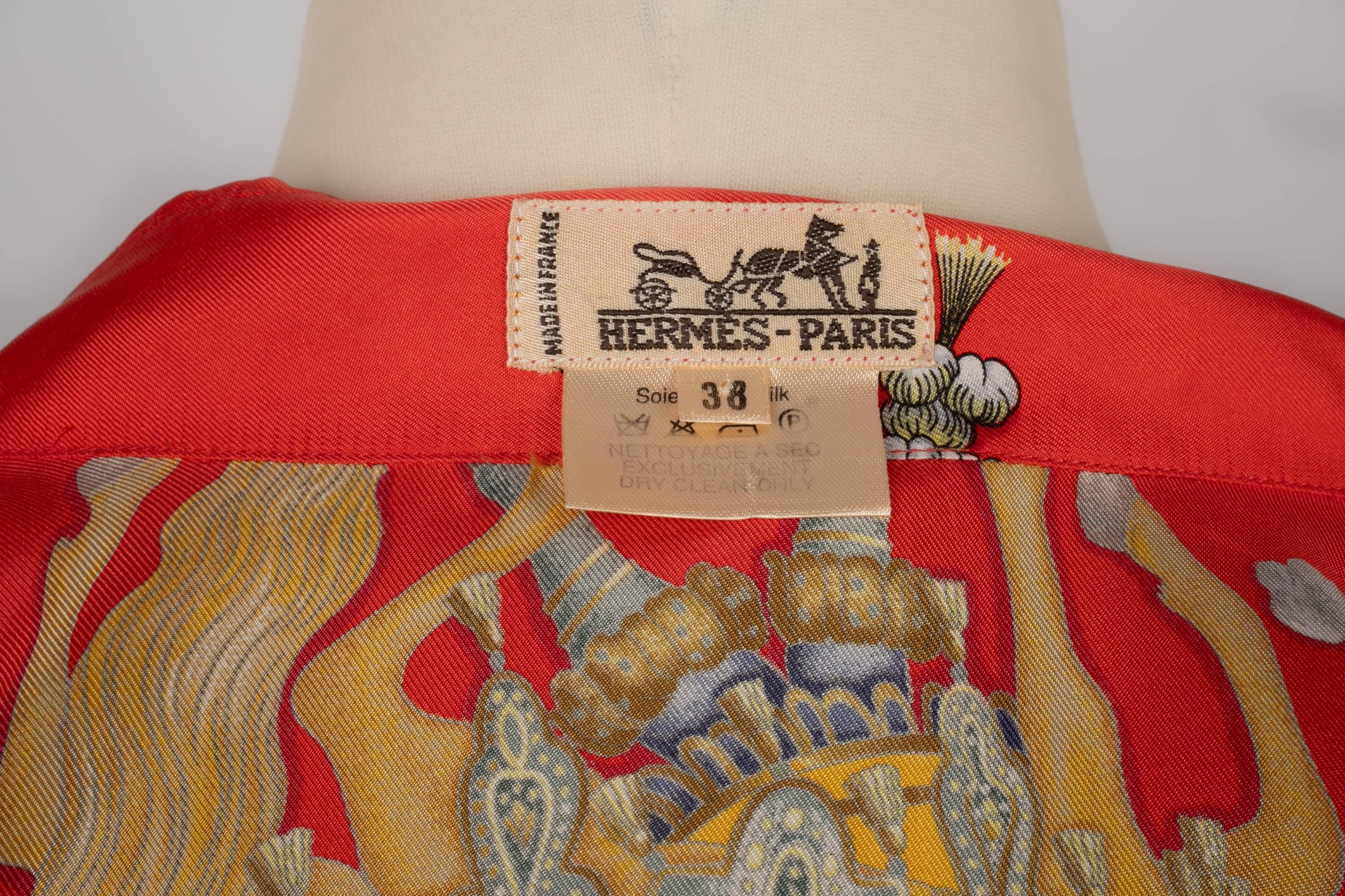 Hermès 'Sun King festivities' shirt 5