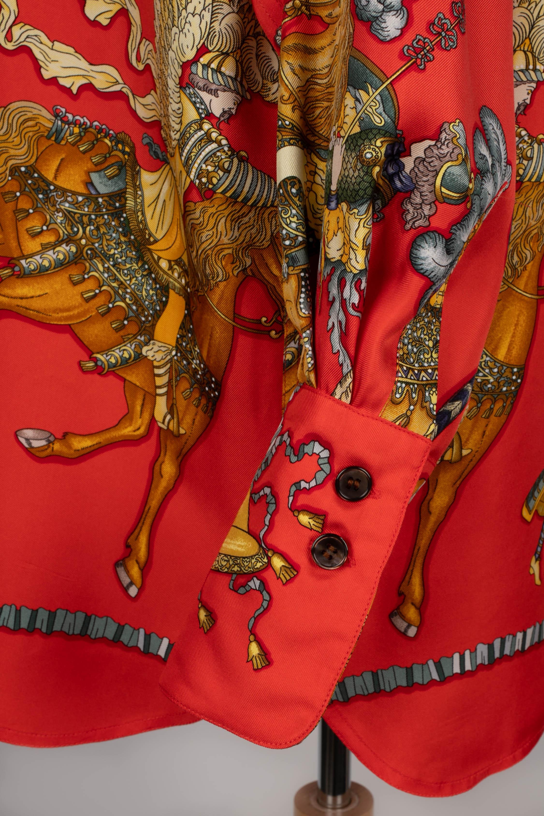 Hermès 'Sun King festivities' shirt 1