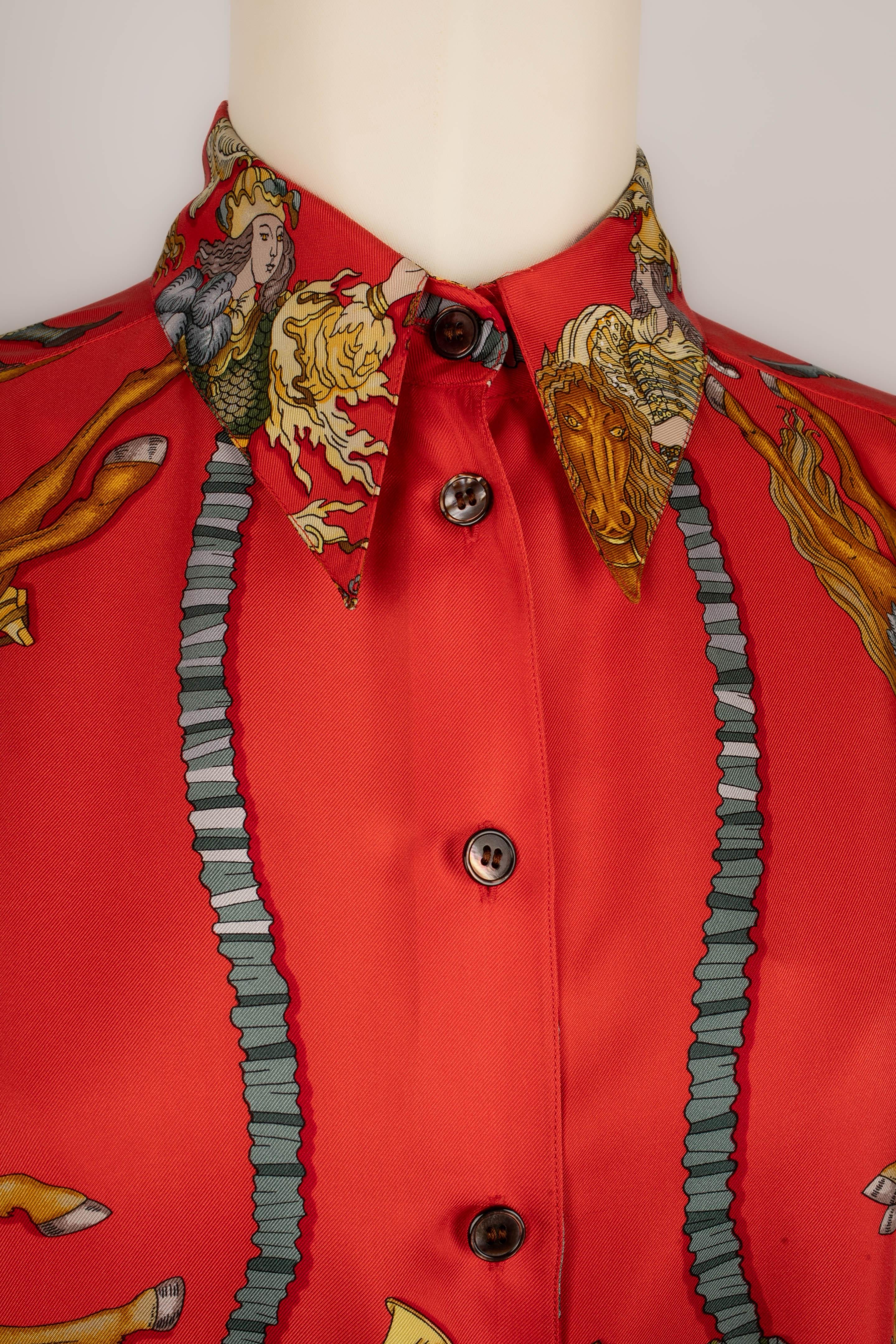 Hermès 'Sun King festivities' shirt 2