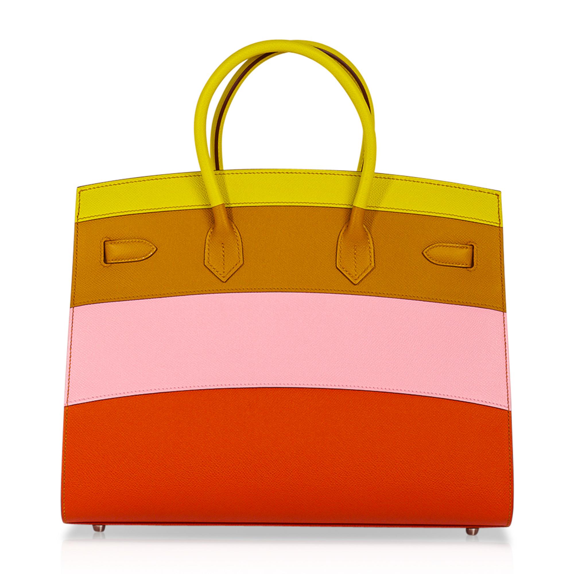 Hermes - Sac Sellier Birkin 35 édition limitée - Sunrise Rainbow 5