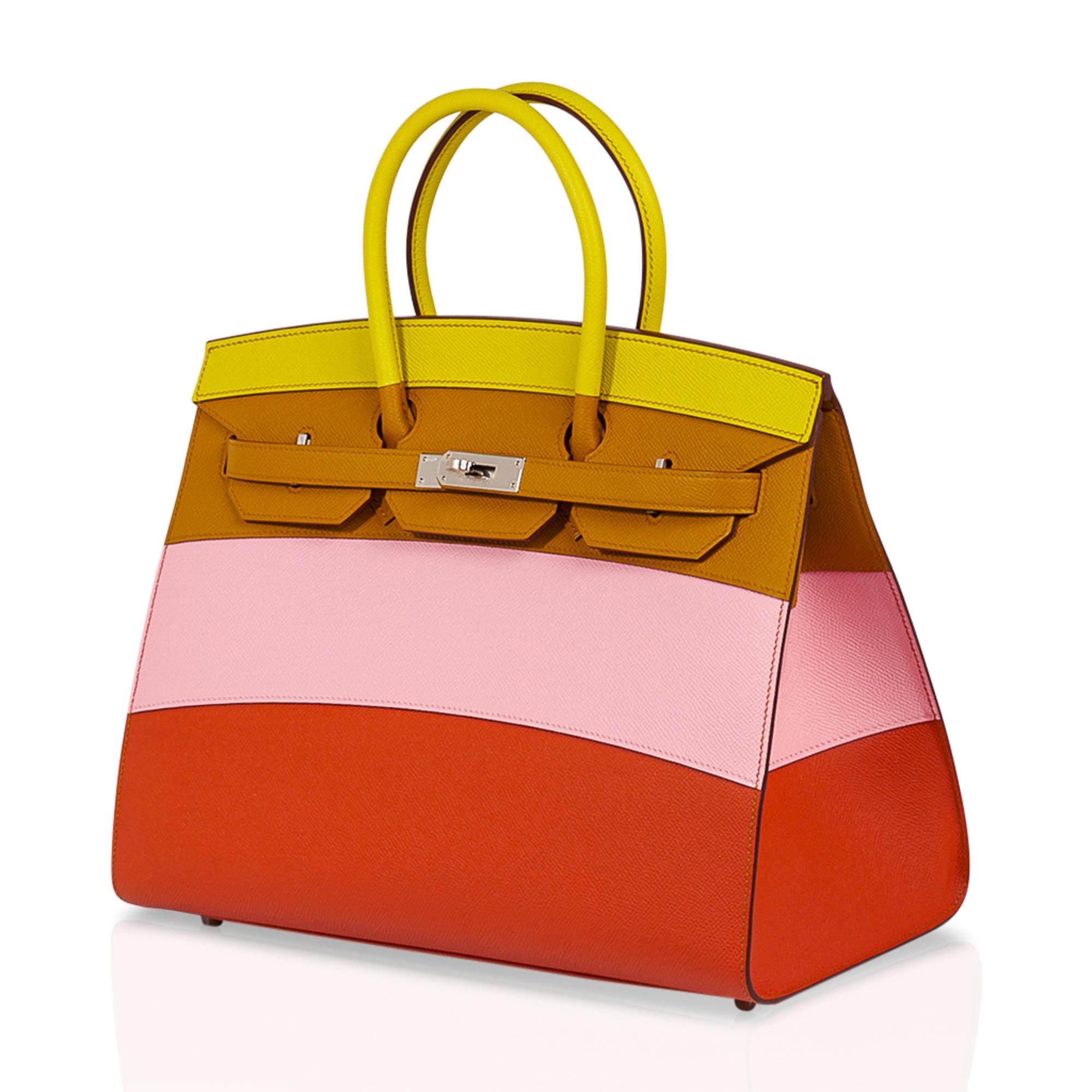 Hermes - Sac Sellier Birkin 35 édition limitée - Sunrise Rainbow 2