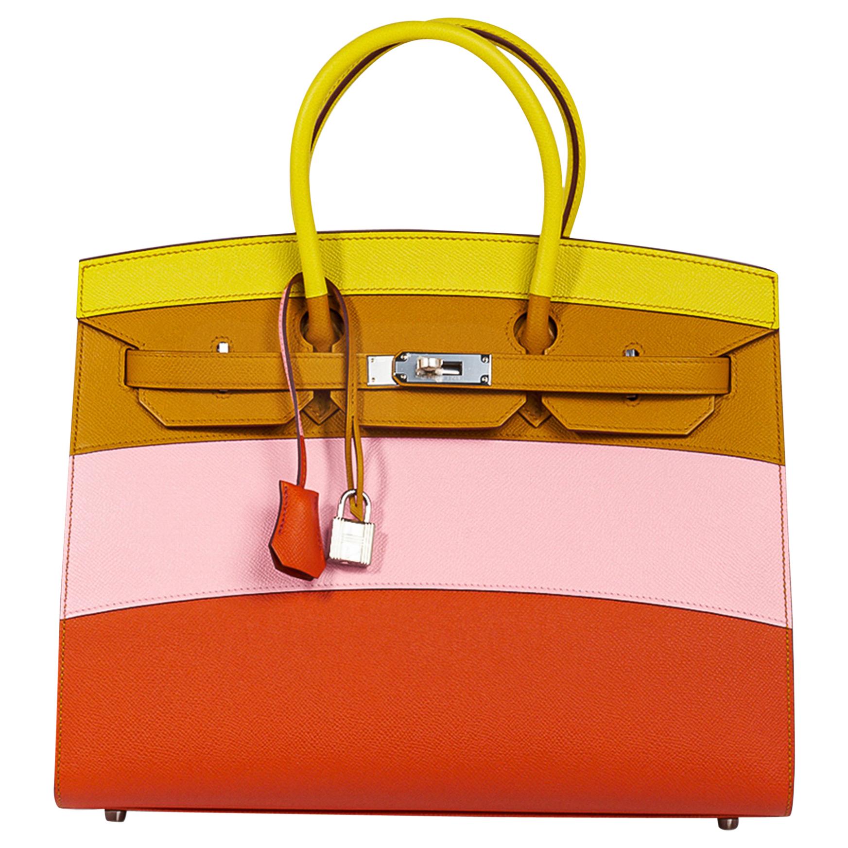 Hermes Sunrise Rainbow Sellier Birkin 35 Limited Edition Bag