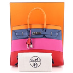 Hermes Sunset Birkin Sellier Bag Multicolor Epsom with Palladium Hardware