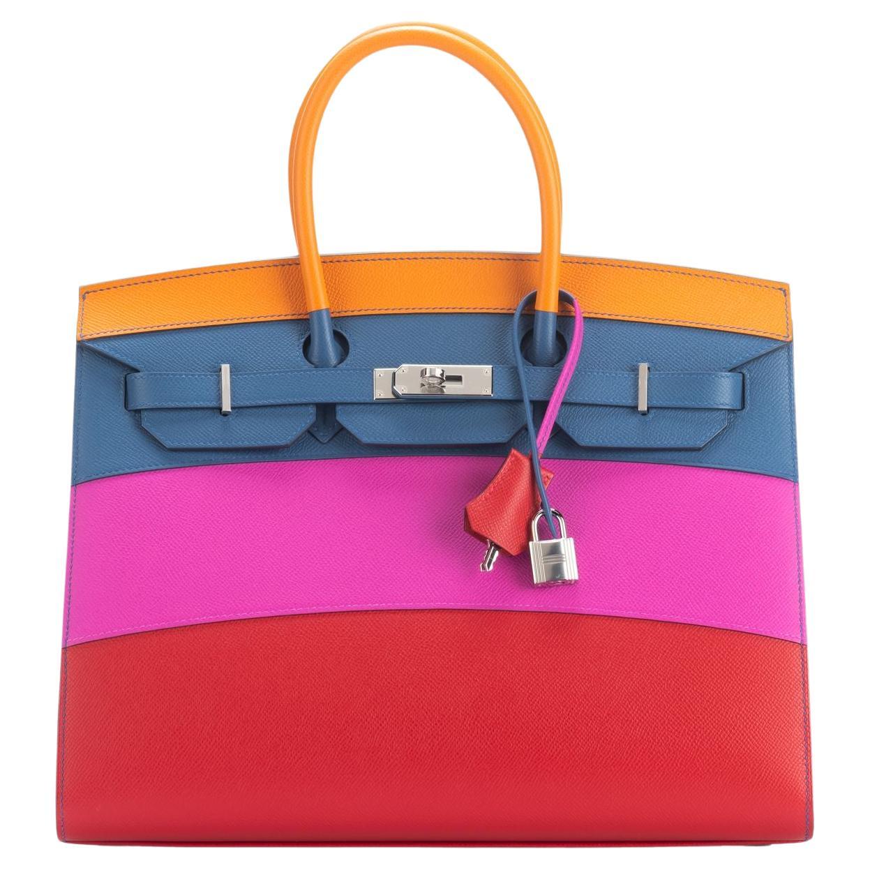 Hermes Sunset Rainbow Sellier Birkin 35