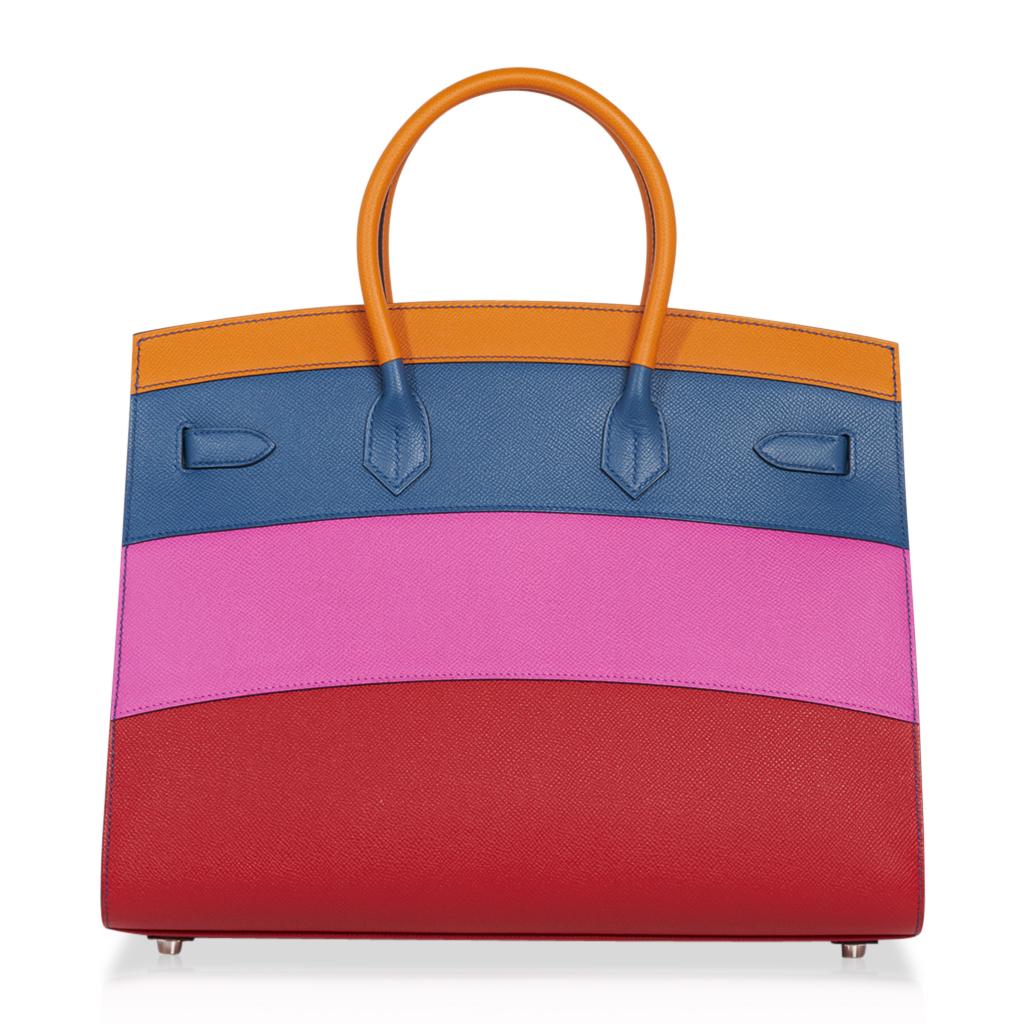 Bolso Hermes Sunset Rainbow Sellier Birkin 35 Edición Limitada en venta 1