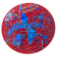 Hermès Superb lacquered wooden bowl signed