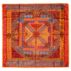 Hermes Sur Un Tapis Volant Silk Scarf by Annie Faivre 2006