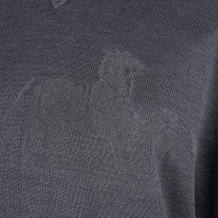 Hermes Sweater Ex-Libris Gray Cashmere and Silk  40 / 8