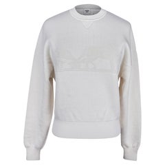 Hermes Sweater Ex-Libris Winter White Cashmere and Silk  34 / 4