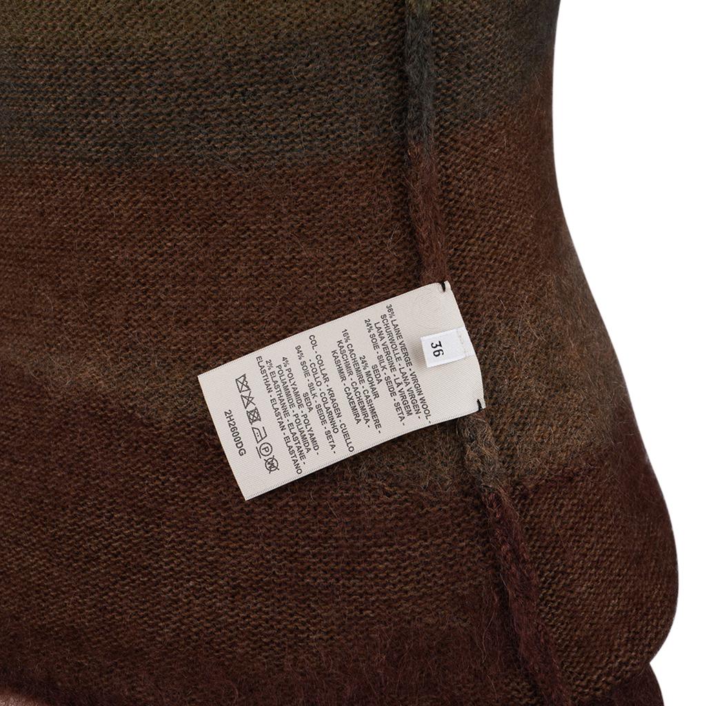Hermes Pullover Gestreift Wolle / Mohair / Seide / Kaschmir 36 / 4 im Angebot 4