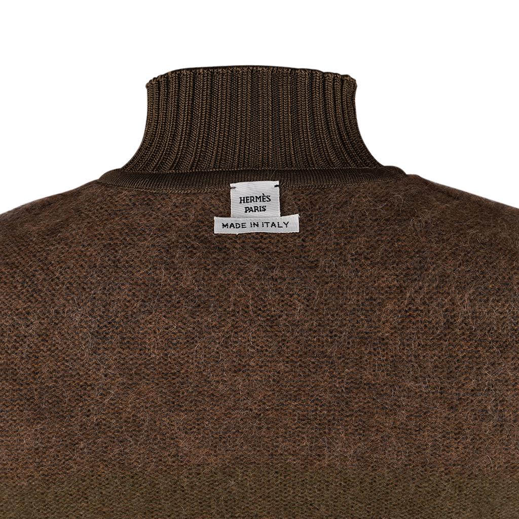 Hermes Sweater Striped Wool / Mohair / Silk / Cashmere 36 / 4 For Sale 4
