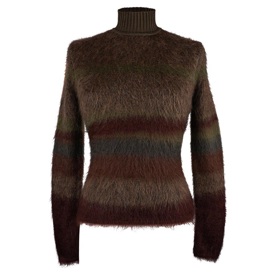 Hermes Sweater Striped Wool / Mohair / Silk / Cashmere 36 / 4 For Sale