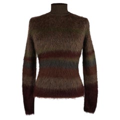 Hermes Pullover Gestreift Wolle / Mohair / Seide / Kaschmir 36 / 4