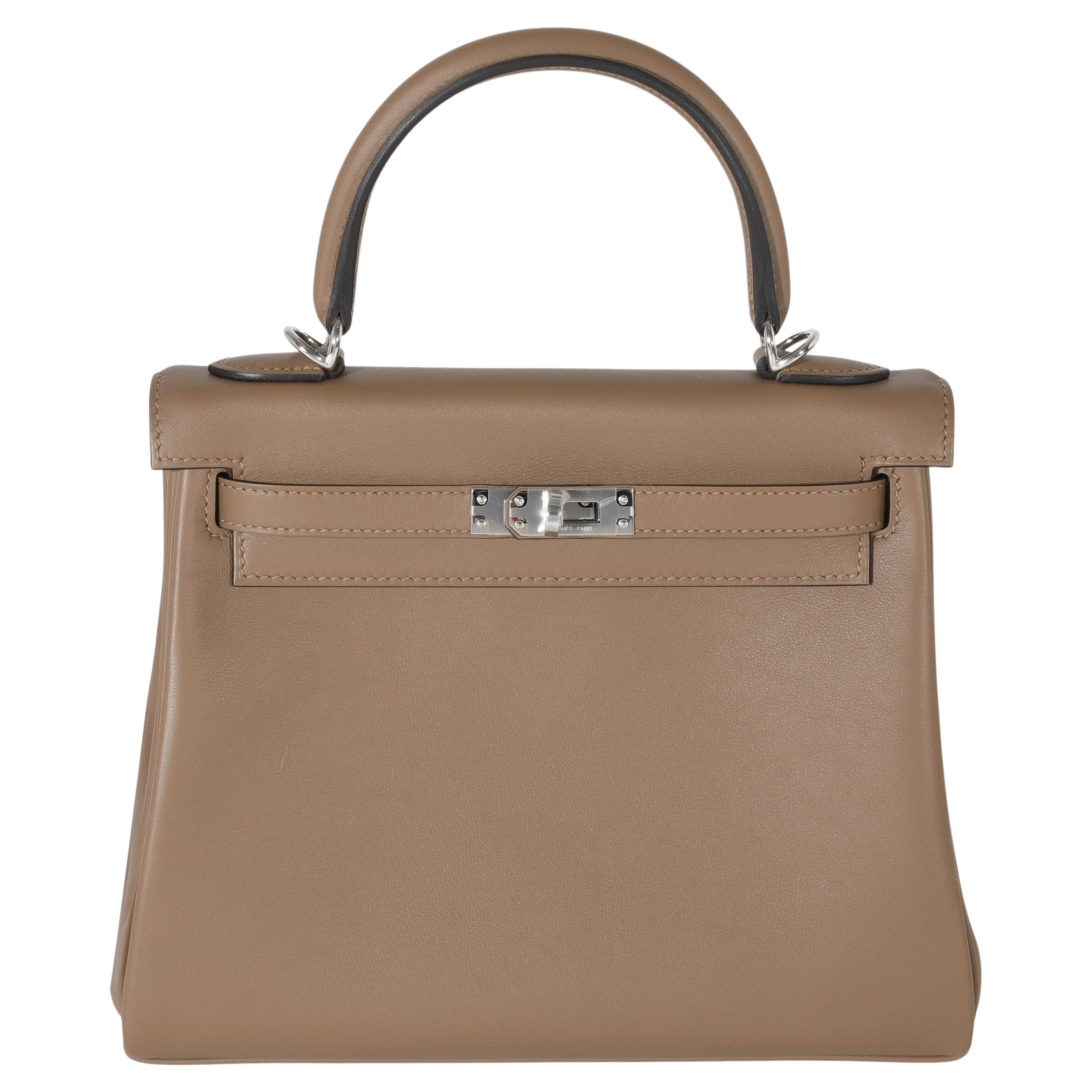 Hermes Swift Beige De Weimar Retourne Kelly II 25 PHW