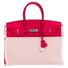 Hermès Swift Twill H Fray Fray Birkin 35