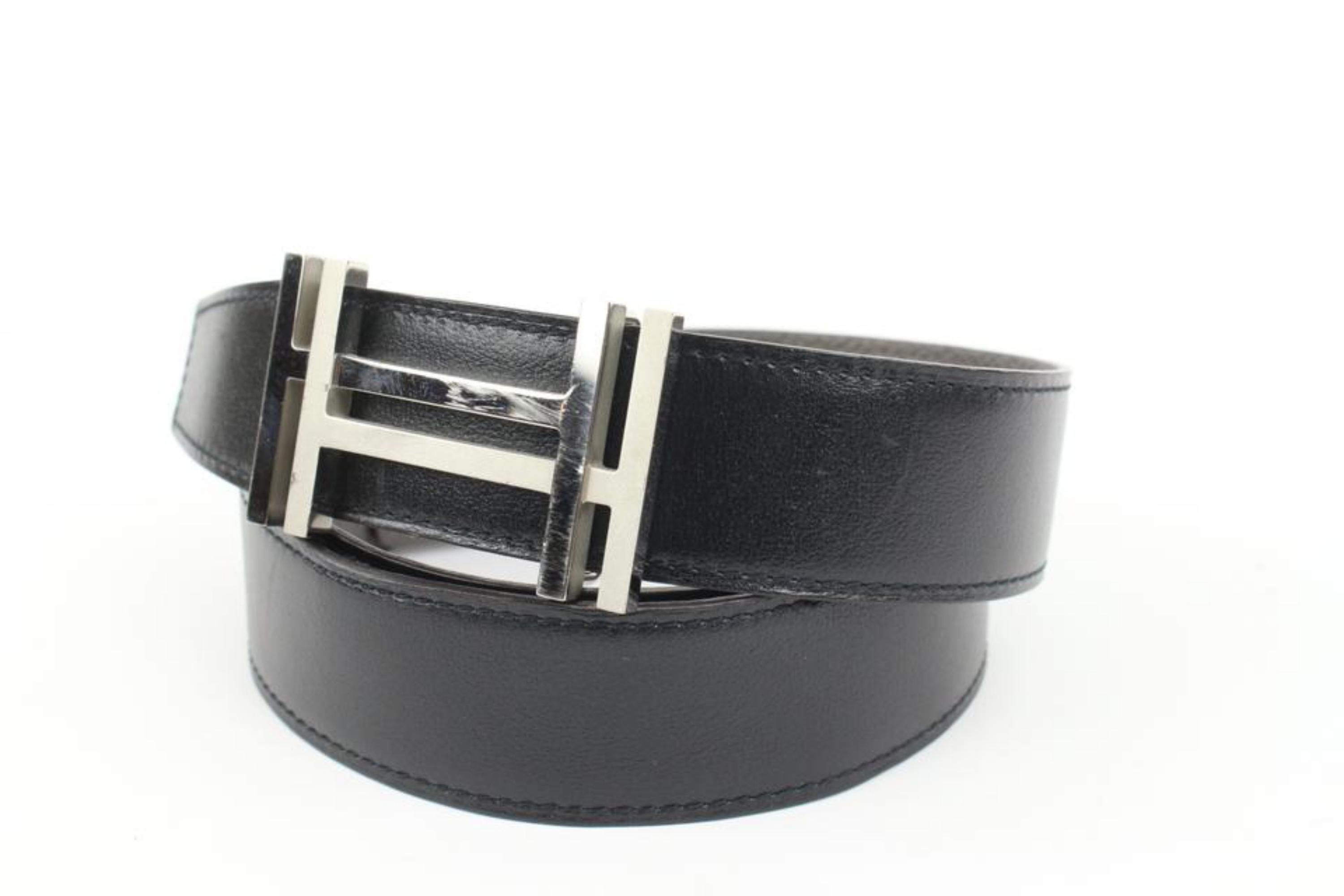Hermès Sz 85 H Au Carre Reversible H Logo Belt Kit 76h218s 7