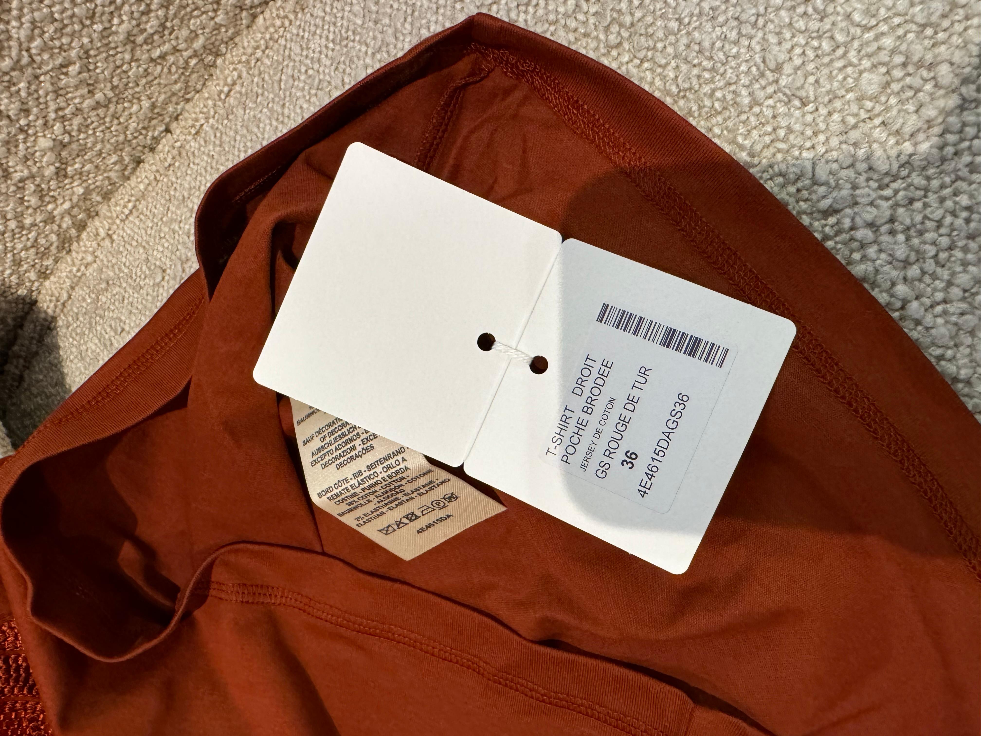 Hermes-T-Shirt aus einfarbigem Baumwoll-Jersey im Angebot 1