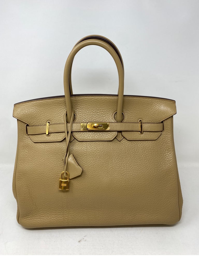Hermes Tabac Tan Birkin 35 Bag For Sale 10