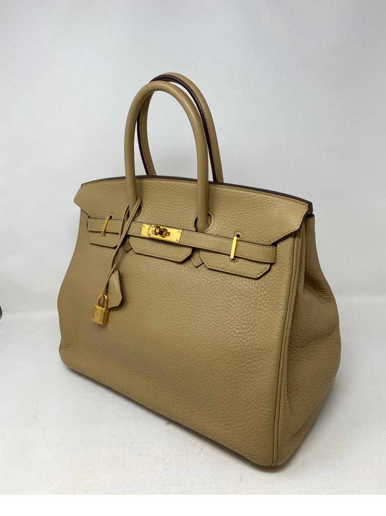 Hermes Tabac Tan Birkin 35 Bag For Sale 12