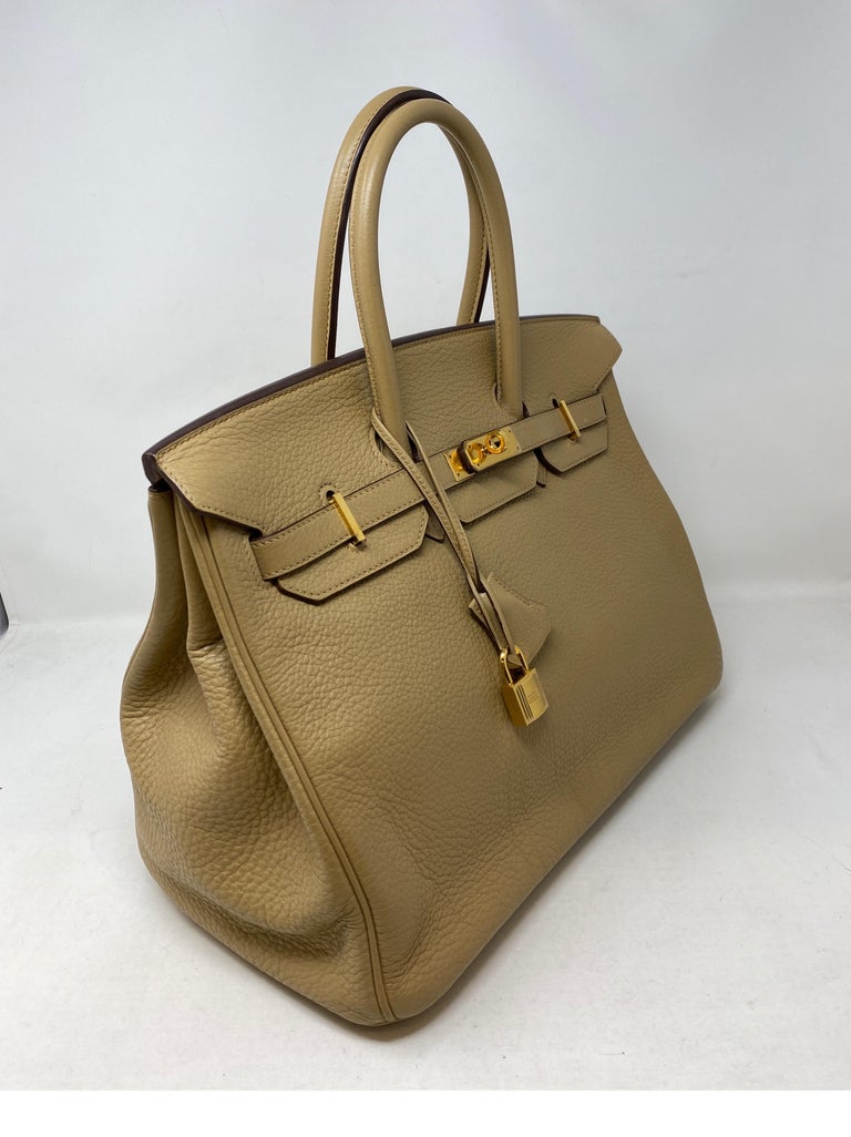 Hermes Tabac Tan Birkin 35 Bag For Sale 13