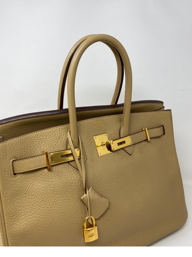 Hermes Tabac Tan Birkin 35 Bag In Good Condition For Sale In Athens, GA