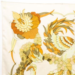 Hermes Tahiti by Cathy Latham Silk Scarf