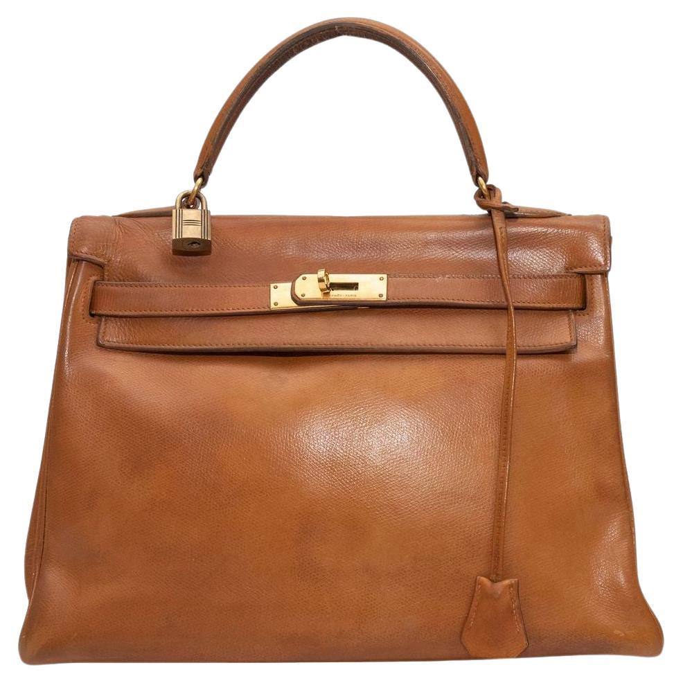 Hermes Tan 1979 Kelly 32 Bag