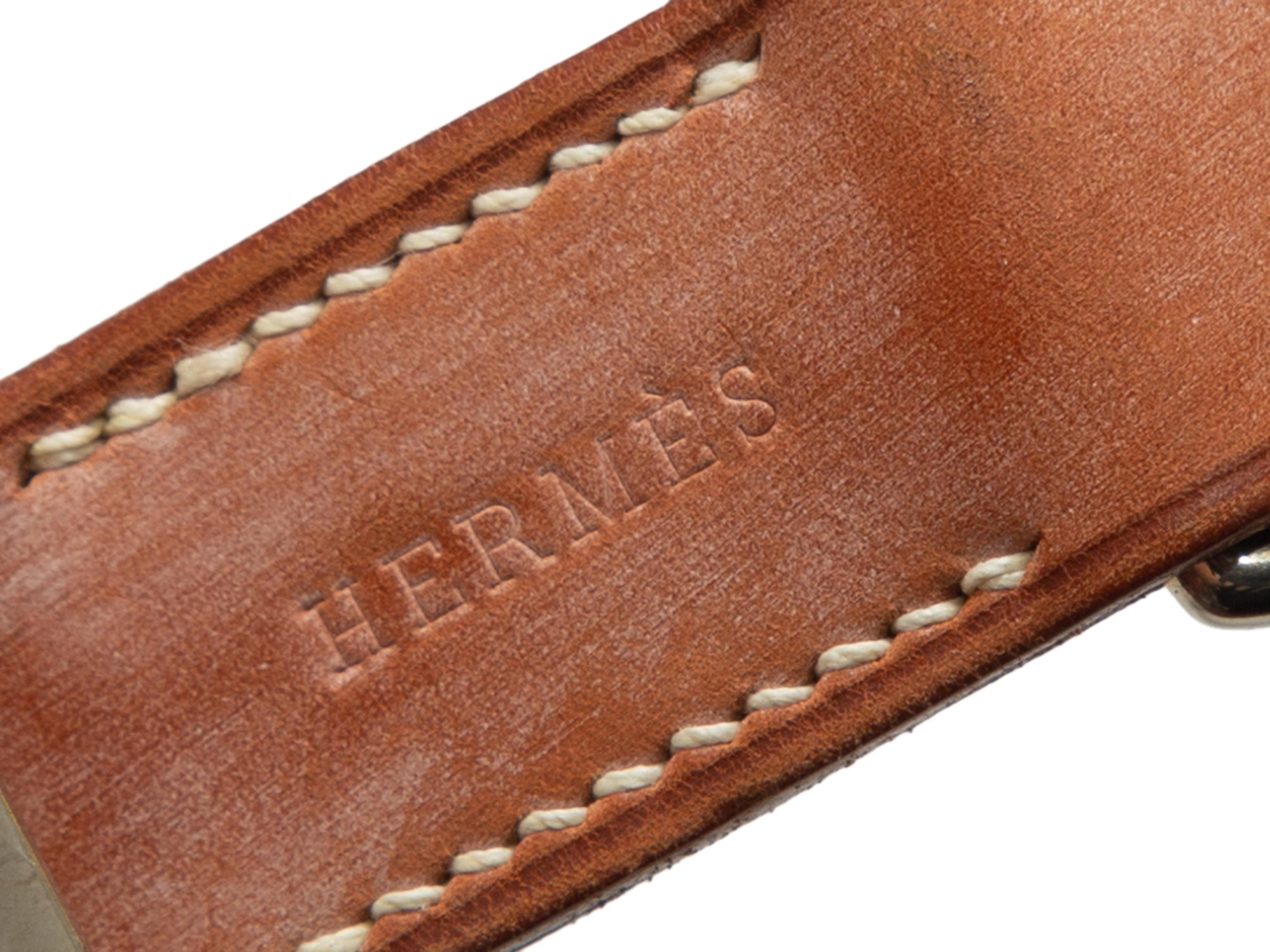 Orange Hermes Tan 2000 Leather Belt