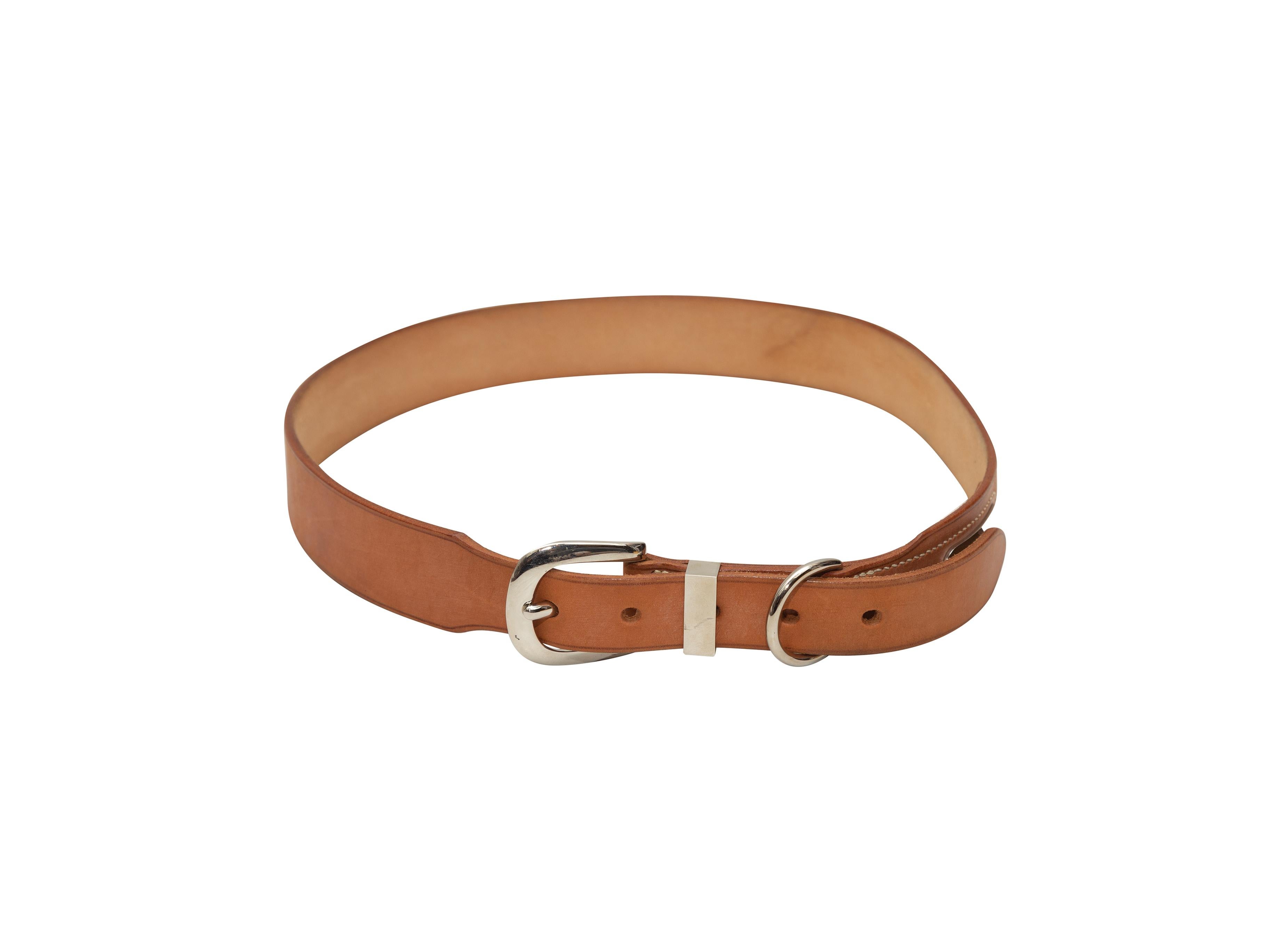 Hermes Tan 2000 Leather Belt In Good Condition In New York, NY
